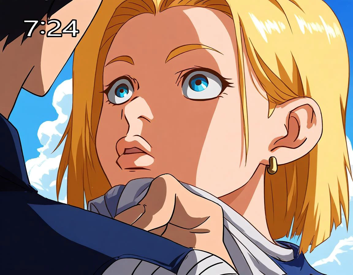 <lora:HyLper-Accelerate-PAseer:1><lora:Fixhands_anime_bdsqlsz_V1:1>score_9, score_8_up, score_7_up, uncensored, source_anime, intricate details, perfect anatomy BREAK
1boy, 1girl, android 18, blonde hair, blue eyes,
nijiuraseven, outdoors, city,
<lora:nijiuraseven_XL(pony)fix:1>