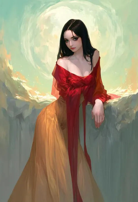 score_9, score_8_up, score_7_up, source_anime, extremely detailed, beautiful face, perfect hands, perfect body, realistic,
1girl, solo, perfect curves, black hair, white streaks, pale skin, black makeup,