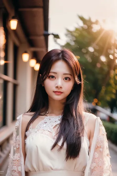 tzuyu, outdoor standing, best quality ,masterpiece, an extremely delicate and beautiful, extremely detailed ,CG ,unity ,4k wallpaper, Amazing, finely detail, masterpiece,best quality,extremely detailed CG unity 8k wallpaper,absurdres, incredibly absurdres, huge filesize , ultra-detailed, highres, extremely detailed, beautiful detailed girl, extremely detailed eyes and face, beautiful detailed eyes, (RAW photo, best quality), (realistic, photo-realistic:1.3)