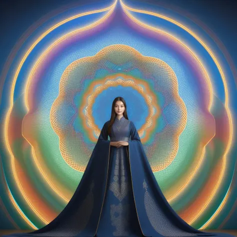 <lora:SDXL duzexi CF cline:1>,cline,bezier curve girl,cline girl, meditation, spirituality, interstellar civilisation, mysticism,
1girl,solo,best quality, high quality, highres, masterpiece, sharpening,nice face,
(((the background is a delicate continuously ordered beautiful monetary bezier curve, the girl's costume is a delicate continuously ordered beautiful monetary bezier curve, and the colour of the costume is the opposite of the background colour))),