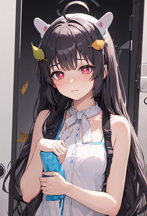 The focus is on one girl, (red eyes:1.3), collar, overall details, Miko, (masterpiece, that'ridiculous), sauce_japanese manga, big breasts, dark gray hair, long hair, bags under eyes, scar, burn scar, side shot, blurry, can'Please do not give up, adorable, My cheeks turned red, grin, close your eyes, open your mouth, White lace mini skirt wedding dress, have flowers, Wet skirt hem, Sticky panties, white lace stockings, Wedding Food, throw, highest quality, is a retail store, rough skin, masterpiece, UHD, 8K