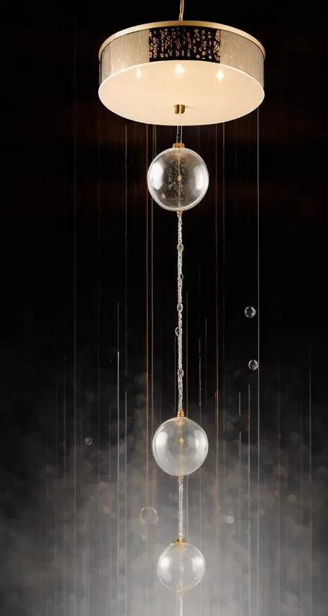 best quality, Bubble Drip, Plateau Chandelier <lora:Sy3:1>,
