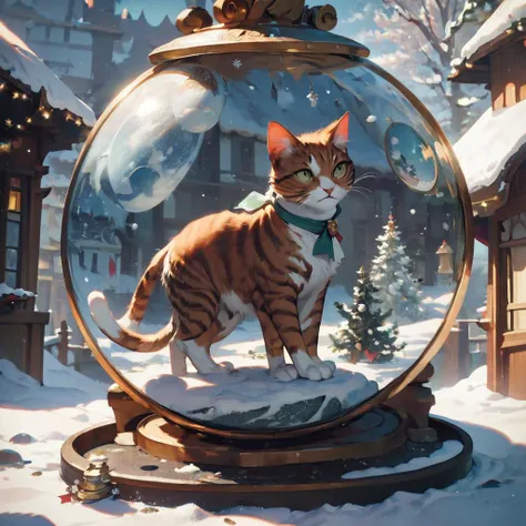 score_9, score_8_up, score_7_up,  snow globe,cat is digging in the tray,((masterpiece,best quality)) <lora:add-detail-xl:1><lora:snow_globe:1> <lora:Anime Summer Days Style SDXL_LoRA_Pony Diffusion V6 XL:1>