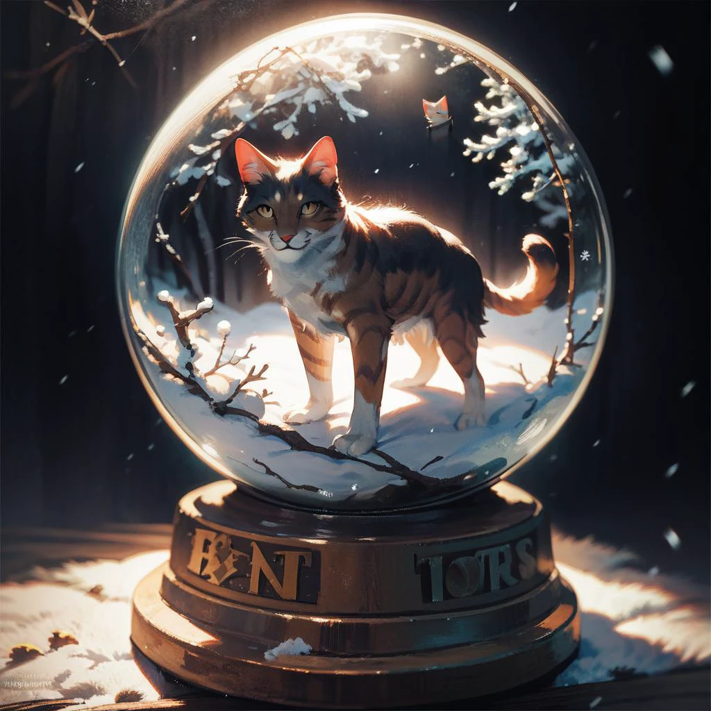 score_9, score_8_up, score_7_up, snow globe,cat and wolf,((masterpiece,best quality)) <lora:add-detail-xl:1><lora:snow_globe:1> <lora:Anime Summer Days Style SDXL_LoRA_Pony Diffusion V6 XL:1>,black background,The snowstorm inside