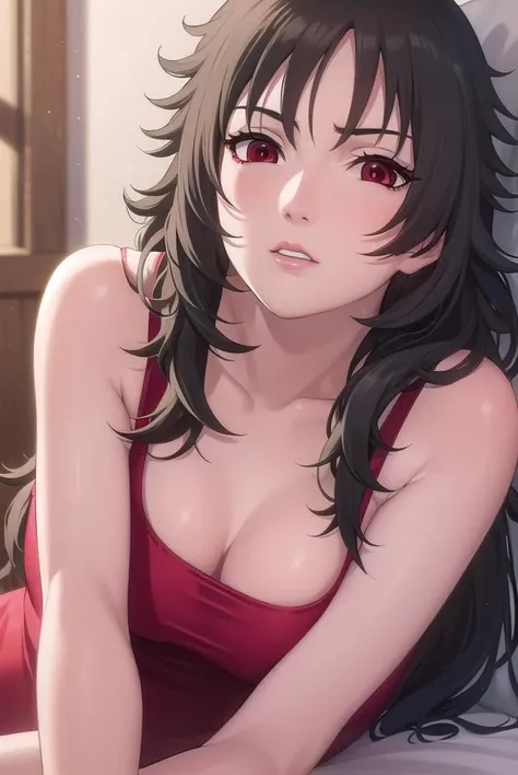 kurenai, <lora:kurenai-lora-nochekaiser:1>,
kurenai, long hair, black hair, (red eyes:1.5), makeup, lipstick,
BREAK dress, cleavage, red dress, sleeveless,
BREAK looking at viewer, full body, (cowboy shot:1.5),
BREAK indoors, bed,
BREAK <lyco:GoodHands-beta2:1>, (masterpiece:1.2), best quality, high resolution, unity 8k wallpaper, (illustration:0.8), (beautiful detailed eyes:1.6), extremely detailed face, perfect lighting, extremely detailed CG, (perfect hands, perfect anatomy),