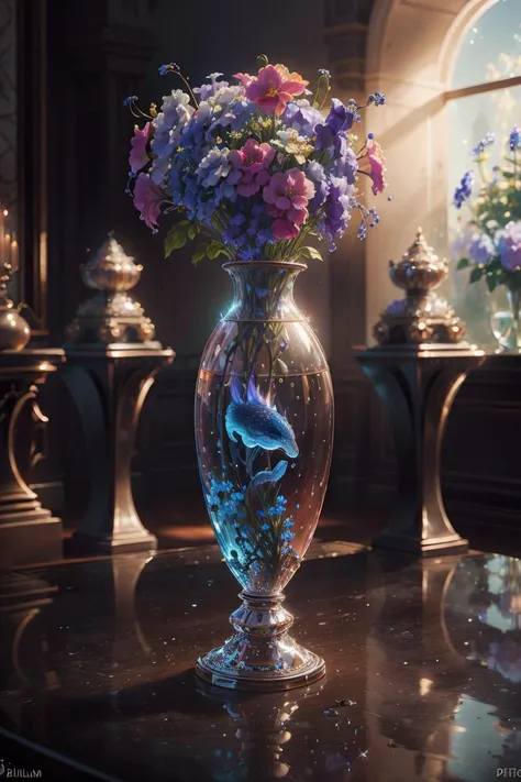 best quality, masterpiece, ultra high res, (photo realistic:1.4),surreal portrait, surrealism, dream-like,
Delphinium Belladonna blossom in a pot, fantasy creature,
DiamonAI, <lora:DiamonAI-000009:0.9>