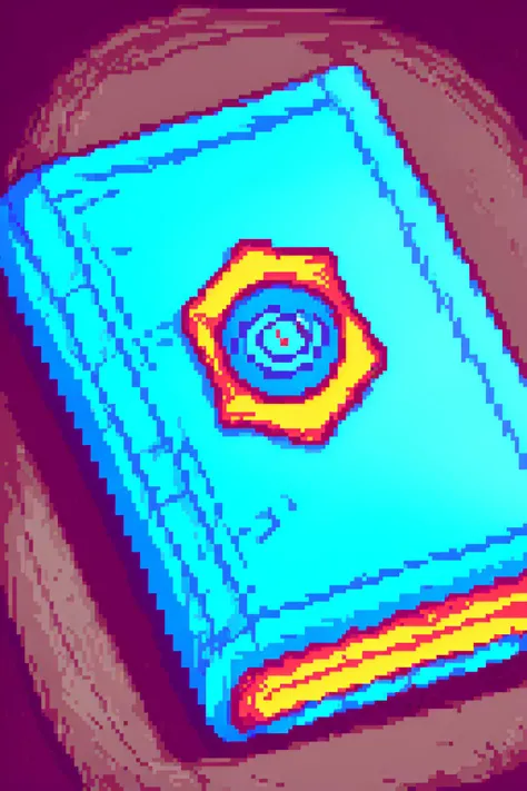masterpiece,best,quality,
<lora:pixel book:1>,Radiation symbol,magic,book,
pixel,pixel art,pixelart,Simple background, solid color background,no humans,