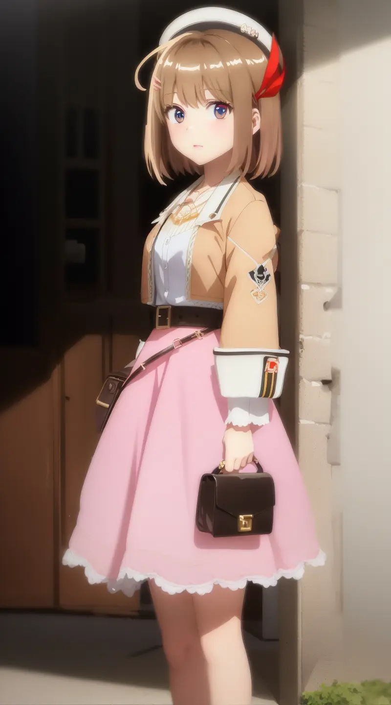 ((((ultra illustrated style:1.0)))),best quality,best animated,masterpiece,ray tracing, global illumination,Sarasa fido,upper,full,1girl, solo, outdoors,looking at viewer, standing, <lora:Sarasa fido_02:0.8>