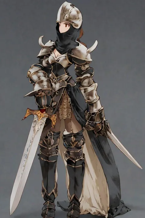 <lora:FFTJobs XL:1.4> female knight, full body, wearing full armor