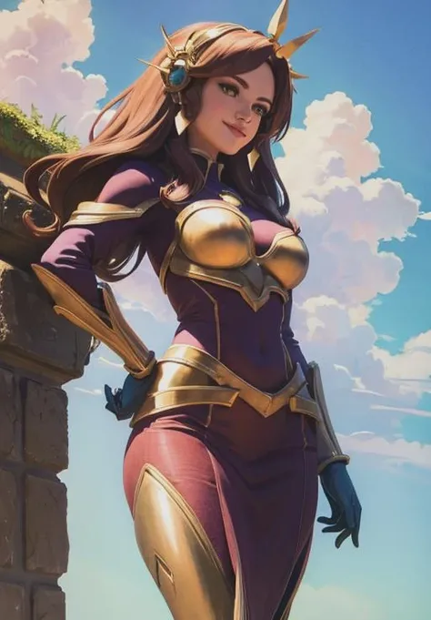 <lora:leona:0.8>, leona, smile,, (masterpiece, best quality, detailed:1.3)