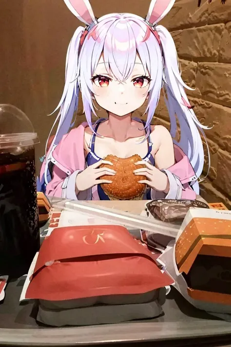 <lora:McDate_with_2D_Waifu:0.8>, McDate_with_2D_Waifu, smile, looking at viewer, masterpiece, best quality, highres, aalaffey, long hair, collarbone, white shirt, white camisole, off shoulder, pink jacket, open clothes, long sleeves, <lora:laffey_(azur_lane)_v1:0.7>,