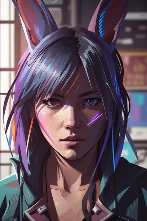 cell shading, digital art, bloom, dark and gloomy full body 8k unity render, female teen cyborg, Blue yonder hair, wearing broken battle armor, at cluttered and messy shack , action shot, tattered torn shirt, porcelain cracked skin, skin pores, detailed intricate iris, very dark lighting, heavy shadows, detailed, detailed face, (vibrant, dramatic, dark, sharp focus, 8k), donglu <lora:epiNoiseoffset_v2Pynoise:2>