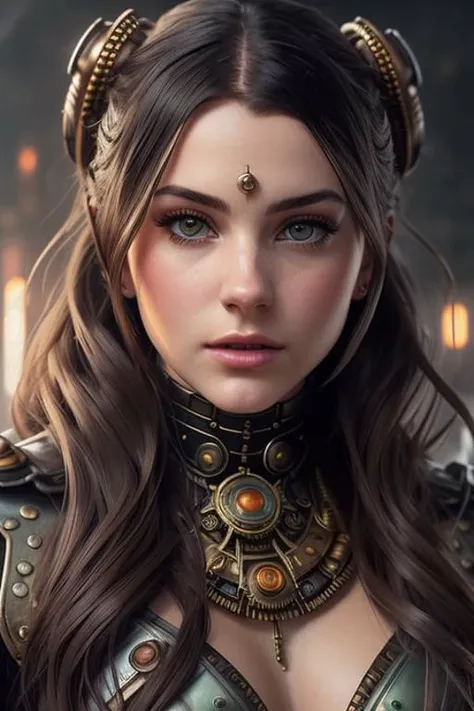 steampunk woman, highly detailed face and body portrait by wlop. fantasy art from dnd extremely beautiful style of ilya kuvshinov on greg rutkowski in the shell 1 9 7 0 s oil painting full length illustration sharp focus norman rockwell trending pixiv fanbox concept quality cinema model madison beer as ariana grande popart thomas <lora:epiNoiseoffset_v2Pynoise:2>