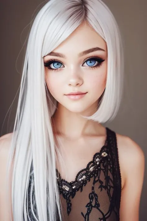 beautiful girl, brown_eyes, beautiful girl 22 year old, hair color [Platinum blonde hair], [micro bangs] hair, realistic, narrow waist, charming, colorful makeup, long eyelashes, wearing eyeliner, pale skin, (cute), (detailed face), detailed eyes, detailed iris <hypernet:matrixGirl03_v10:1>  <lora:epiNoiseoffset_v2Pynoise:1>