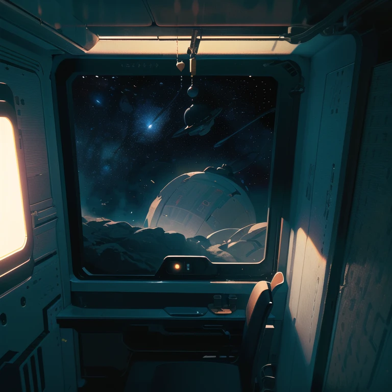 masterpiece , high quality, (outer space:1.2, spaceship interior:1.2), scene concept art, roundy, metalic, <lora:epiNoiseoffset_v2:3>, (unlit:1.3),(very dark:1.1, underexposed:1.1)
