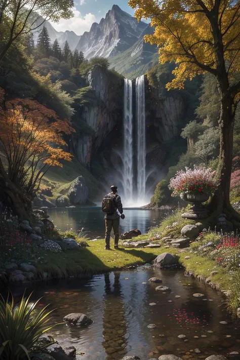 best quality, (dark, sharp:1.2), insanely detailed, luscious lips, ferns, realistic anime style lone hiker with his golden retriever looking out at a grand lake, masterpiece, checkered, (Style Rembrandt|Rembrandt|fine art:0.85), blooming dark red flowers, (professional photograpy:1.1), Style-Glass, Intricate, 35mm, realistic, beautiful, vast golden city, (high resolution uncompressed raw photo:0.8), lighting, there is ugliness in beauty, perfect face, glowing skin, grey eyes, (film grain), ultra high res, award winning photography, skindentation, sharp focus, (<lora:epiNoiseoffset_v2Pynoise:1>), ancient marble altar in fairy forest, (photo-realistic:1.37), bara, flowers, ((Victorian aesthetic), 8k), intricate detail, hit definition, (lighting:1.2), FURNITURE, cinematic, day, assembly, landscape, Marek Okon, (professionally color graded, (island sanctuary)), full shot of a Boorish Mansion, rings, sunny, dynamic lighting