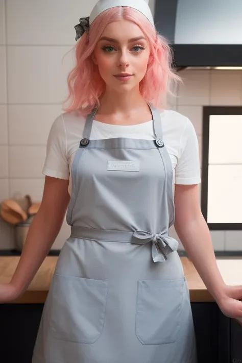 DEN_cherrie_velvet,
(baking in a bright kitchen wearing an apron, pinny, baking, cooking, chef, apron:1.2), bokeh, f1.4, 40mm, photorealistic, raw, 8k, textured skin, skin pores, intricate details  <lora:epi_noiseoffset2:1>, epiCRealism <lora:ClothingAdjuster3:-1>