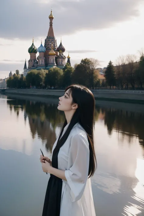 1girl, epic Digital painting, concept art, side view shot of a Aggressive [Smooth:Tedious:9] Black and Silver ("I kissed a girl and I liked it.":1.3) , Pressured St. Basil's Cathedral in background, Modern lake with Twig, at Overcast, Wide view, Contemporary, Manic, Breakcore, Beautifully Lit, 800mm lens, Infrared, vignette, made of Bone, HDR, Unsplash, (designed by Etam Cru:1.2) , (Guy Carleton Wiggins:1.0) , (Grzegorz Domaradzki:1.0)