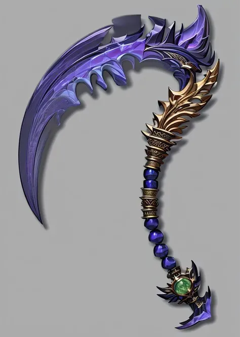 Game Icon Institute,game icon,sickle adorned with gemstones,wide perspective,reasonable structure,HD,game icon,perfect work (masterpiece, top quality, best quality, official art, beautiful and aesthetic:1.2),(8K, best quality, masterpiece:1.2),<lora:game icon institute-ld:1>,