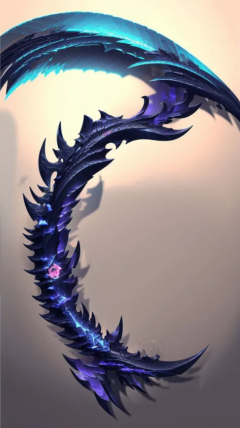 A concept art of a black Scythe with the silver blade