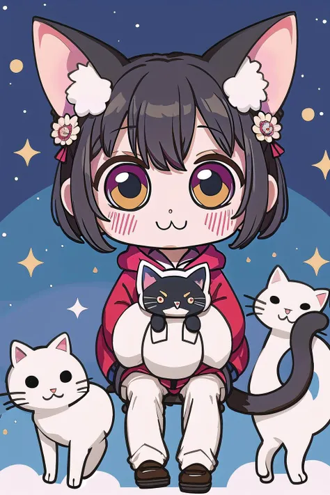 a kawaii cat<lyco:EnvyCuteMix15:1>