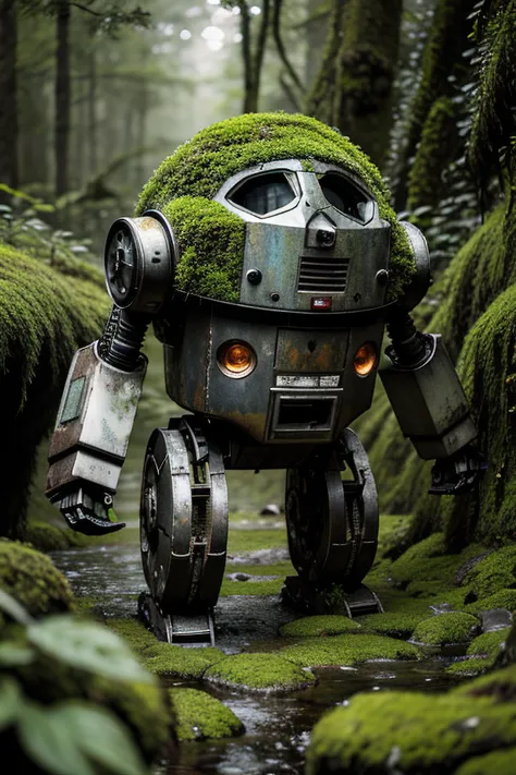 destroyed robot covered in moss, plants, creak, tropical, wet,
masterpiece, best quality, high quality, highres, intricate,
<lora:add_detail:0.3>