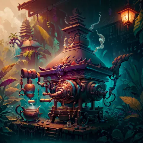 <lora:BaliPunkAI:.9> BaliPunkAI coffee machine