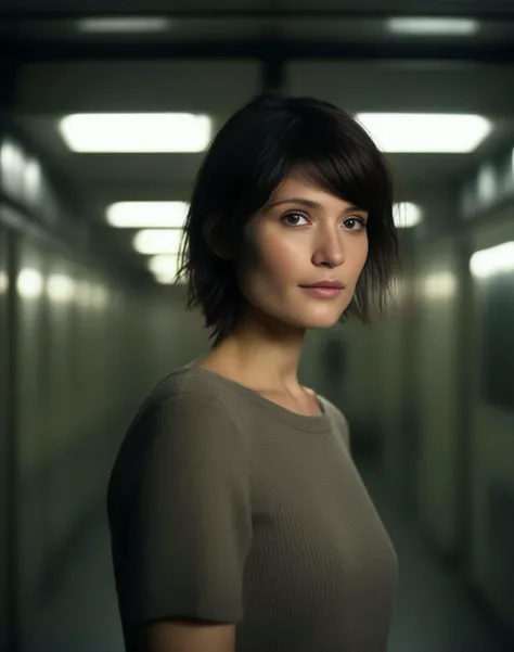 GemmaArterton,<lora:GemmaArtertonSDXL:1>female, realistic photo, bokeh lighting. Shigenori soejima_photo!! The girl who is a mix of katie holmes and Katsuhiro Otomo!!! in an empty dark deep space station room with many lighted windows at night; hard shadows all over the place!, cinematic shot by Annie Leibovitz dramatic movie still- h 640 w 1920"H 800 N 9R - i 8 " t 35 mm f/2 4 nd 6 sony alpha ek very detailed perfect symmetry face expressionism masterpiece fine facial features gaze extremely coherent symmetrical accurate skin hand resolution photorealistic eyes trending on Dev