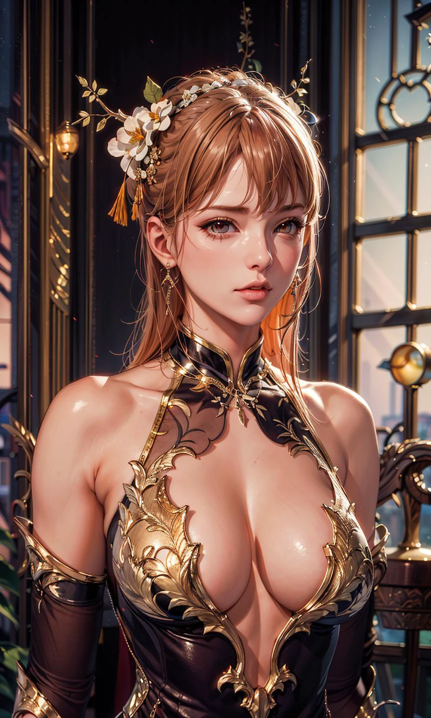 masterpiece,ultra highres,ultra detailed,best quality,
1girl,orange hair,china dress,upper body, <lyco:lostark_lusanna:0.8>