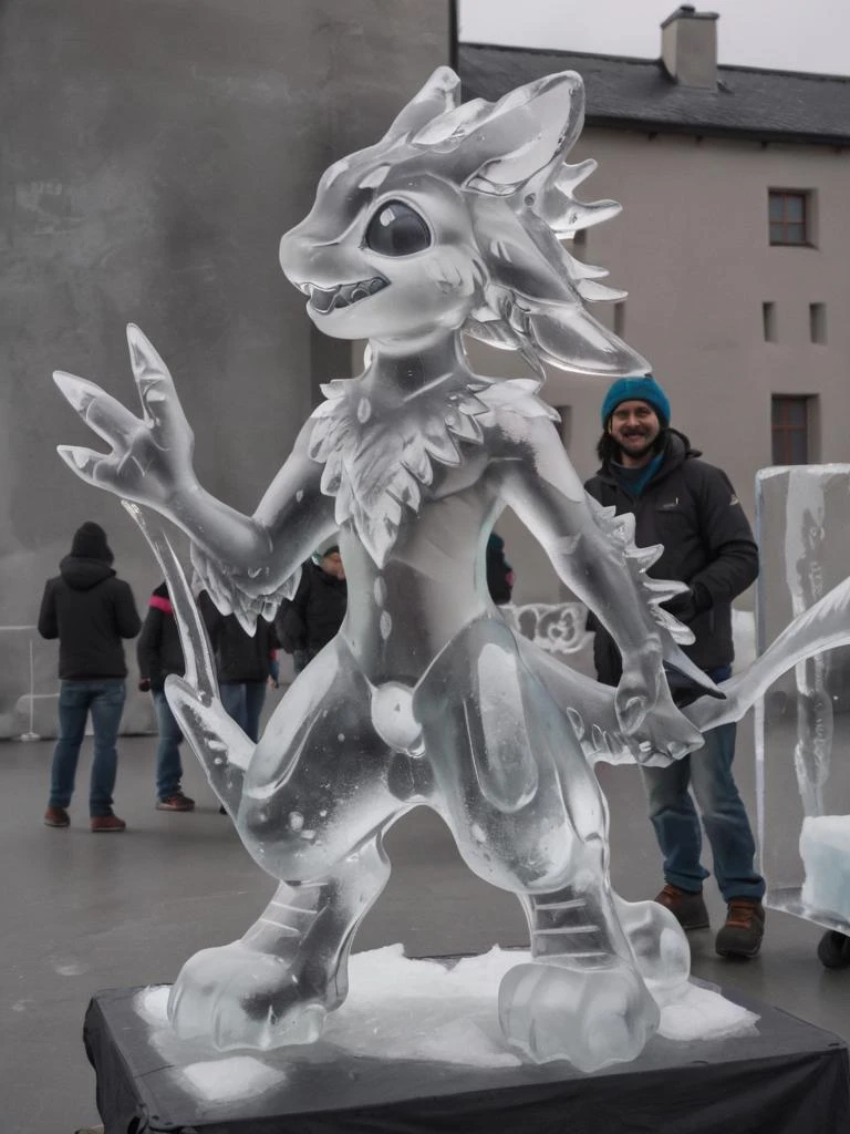 ice sculpture of an avali<lora:Avali-XL-2.0:1>