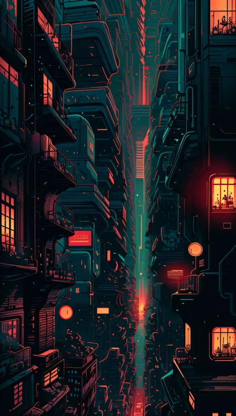 ((Best quality)), ((masterpiece)), (highly detailed:1.3), 3D,(Isometric:1.4),No Humans,StackedCityAI, Welcome to NeoCircuit, a sprawling megacity where neon-lit skyscrapers pierce the night sky and luminescent circuitry weaves through every facet of life. In this isometric cyberpunk metropolis, where reality intertwines with the digital realm, you find yourself at the heart of a thrilling conspiracy.As you navigate the dizzying streets, your eyes are drawn to the mesmerizing glow of the elevated data highways that crisscross the cityscape. Streams of vibrant light pulse with information, connecting the denizens of NeoCircuit to a world of limitless possibilities. The isometric view reveals the city's intricate layers, showcasing the bustling streets, towering arcologies, and clandestine alleyways that hide both secrets and opportunities.But within this neon-lit labyrinth, something sinister lurks in the shadows. The city's power brokers, elusive hackers, and corrupt corporations vie for control, employing advanced technology to manipulate the city's inhabitants. A powerful AI, known as the Oracle, pulls the strings from the depths of cyberspace, its true intentions veiled in enigma.You, an unlikely protagonist, possess unique skills that make you a target and a potential savior. Equipped with a cutting-edge neural implant and augmented reality interface, you possess the ability to unravel the city's mysteries and expose the truth behind NeoCircuit's dark underbelly. The isometric perspective captures the city's sprawling complexity, offering glimpses into hidden corners and secret hideouts, each holding clues to the grand puzzle that awaits.As you delve deeper into the neon-drenched underworld, you encounter a diverse cast of characters, each with their own motivations and agendas. Street-level hackers, rogue operatives, and enigmatic rebels become your allies and adversaries in this high-stakes game of survival. The isometric view allows you to strategize your every move, from navigating perilous rooftops to hacking into secure mainframes, as you gradually uncover a web of corruption that stretches far beyond what you initially imagined.Within the neon-infused cyberpunk tapestry of NeoCircuit, you will confront thrilling challenges and make choices that shape not only your own fate but also the destiny of the entire city. Will you expose the truth and ignite a revolution against the oppressors? Or succumb to the allure of power and become a puppet in the hands of those who manipulate the digital realm? The isometric view grants you a panoramic perspective, urging you to tread carefully as you decide which path to embrace,HDR (High Dynamic Range),Ray Tracing,NVIDIA RTX,Super-Resolution,Unreal 5,Subsurface scattering,PBR Texturing,Post-processing,Anisotropic Filtering,Depth-of-field,Maximum clarity and sharpness,Multi-layered textures,Albedo and Specular maps,Surface shading,Accurate simulation of light-material interaction,Perfect proportions,Octane Render,Two-tone lighting,Low ISO,White balance,Rule of thirds,Wide aperature,8K RAW,Efficient Sub-Pixel,sub-pixel convolution,luminescent particles <lora:StackedCityAI:0.75>