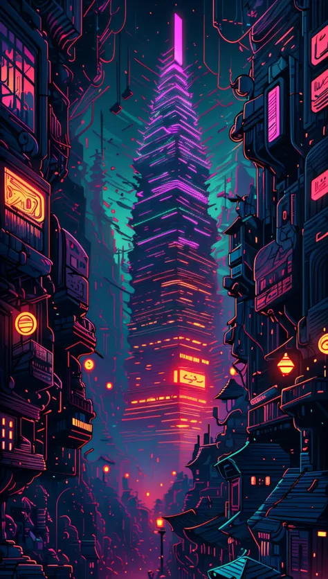 ((Best quality)), ((masterpiece)), (highly detailed:1.3), 3D,(Isometric:1.4),No Humans,StackedCityAI, Welcome to NeoCircuit, a sprawling megacity where neon-lit skyscrapers pierce the night sky and luminescent circuitry weaves through every facet of life. In this isometric cyberpunk metropolis, where reality intertwines with the digital realm, you find yourself at the heart of a thrilling conspiracy.As you navigate the dizzying streets, your eyes are drawn to the mesmerizing glow of the elevated data highways that crisscross the cityscape. Streams of vibrant light pulse with information, connecting the denizens of NeoCircuit to a world of limitless possibilities. The isometric view reveals the city's intricate layers, showcasing the bustling streets, towering arcologies, and clandestine alleyways that hide both secrets and opportunities.But within this neon-lit labyrinth, something sinister lurks in the shadows. The city's power brokers, elusive hackers, and corrupt corporations vie for control, employing advanced technology to manipulate the city's inhabitants. A powerful AI, known as the Oracle, pulls the strings from the depths of cyberspace, its true intentions veiled in enigma.You, an unlikely protagonist, possess unique skills that make you a target and a potential savior. Equipped with a cutting-edge neural implant and augmented reality interface, you possess the ability to unravel the city's mysteries and expose the truth behind NeoCircuit's dark underbelly. The isometric perspective captures the city's sprawling complexity, offering glimpses into hidden corners and secret hideouts, each holding clues to the grand puzzle that awaits.As you delve deeper into the neon-drenched underworld, you encounter a diverse cast of characters, each with their own motivations and agendas. Street-level hackers, rogue operatives, and enigmatic rebels become your allies and adversaries in this high-stakes game of survival. The isometric view allows you to strategize your every move, from navigating perilous rooftops to hacking into secure mainframes, as you gradually uncover a web of corruption that stretches far beyond what you initially imagined.Within the neon-infused cyberpunk tapestry of NeoCircuit, you will confront thrilling challenges and make choices that shape not only your own fate but also the destiny of the entire city. Will you expose the truth and ignite a revolution against the oppressors? Or succumb to the allure of power and become a puppet in the hands of those who manipulate the digital realm? The isometric view grants you a panoramic perspective, urging you to tread carefully as you decide which path to embrace,HDR (High Dynamic Range),Ray Tracing,NVIDIA RTX,Super-Resolution,Unreal 5,Subsurface scattering,PBR Texturing,Post-processing,Anisotropic Filtering,Depth-of-field,Maximum clarity and sharpness,Multi-layered textures,Albedo and Specular maps,Surface shading,Accurate simulation of light-material interaction,Perfect proportions,Octane Render,Two-tone lighting,Low ISO,White balance,Rule of thirds,Wide aperature,8K RAW,Efficient Sub-Pixel,sub-pixel convolution,luminescent particles <lora:StackedCityAI:0.75>