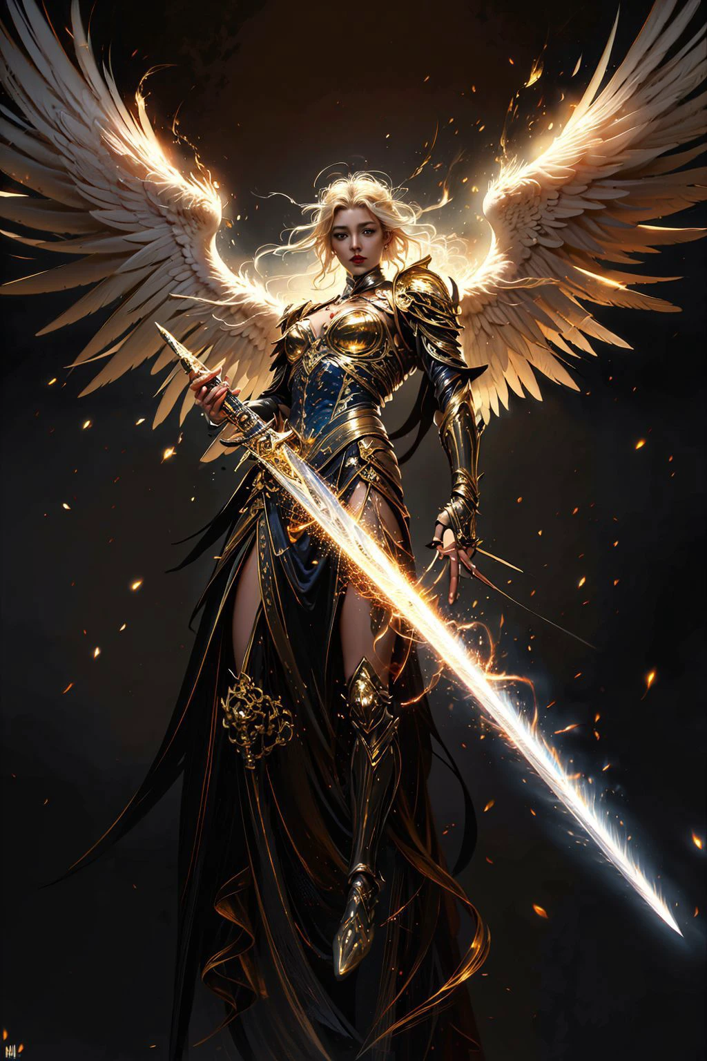 <lora:sword-angel:0.8>,Angel,huge sword,<lora:thunder_model:0.8>, thunderstyle,, (masterpiece, best quality, high quality, highres, ultra-detailed),