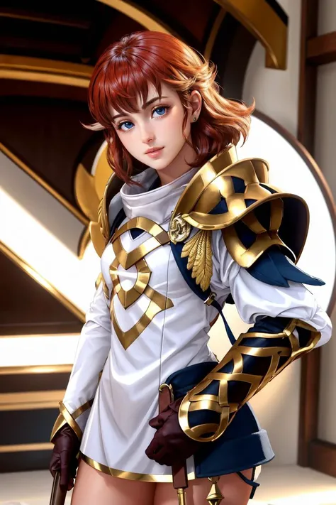 professional photo of annafeh, armor,
detailed skin, detailed eyes, looking at viewer,
volumetric light, highrez, masterpiece, best quality,
<lora:Anna:0.85:MIDD>