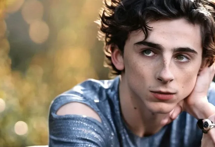 Timothe Chalamet a man <lora:Timothe-Chalamet:1>, homoerotic shirtless photoshoot, realistic, 8k, dslr quality, bokeh , stunning photography, detailed face,