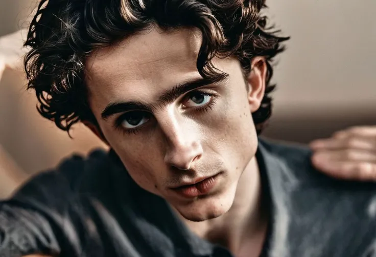 Timothe Chalamet a man <lora:Timothe-Chalamet-000001:1>, homoerotic shirtless photoshoot, realistic, 8k, dslr quality, bokeh , stunning photography, detailed face,