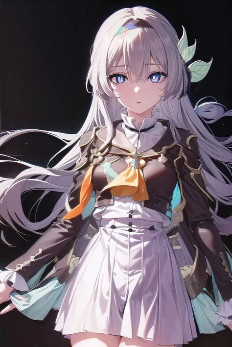 honkaifirefly, <lora:honkai firefly-lora-nochekaiser:1>,
firefly, (purple eyes:1.3), grey hair, butterfly hair ornament, hair ornament, hair intakes, long hair, (bright pupils:1.5),
BREAK black socks, blue dress, blue socks, dress, shoes, socks, two-tone dress, two-tone socks, white dress, long sleeves, hair band,
BREAK outdoors,
BREAK looking at viewer, (cowboy shot:1.5),
BREAK <lyco:GoodHands-beta2:1>, (masterpiece:1.2), best quality, high resolution, unity 8k wallpaper, (illustration:0.8), (beautiful detailed eyes:1.6), extremely detailed face, perfect lighting, extremely detailed CG, (perfect hands, perfect anatomy),