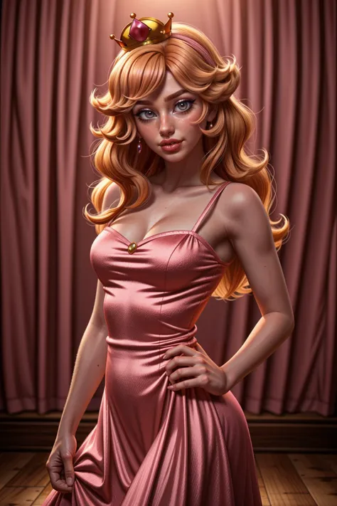 1girl, princess peach, pink dress, crown,
masterpiece, best quality, RAW photo, realistic texture details, realistic lighting, RAW photo, <lora:LCM_LoRA_Weights_SD15:1> <lora:epiC35mm:1> epiC35mm <lora:epiCRealismHelper:1> <lora:add_detail:0.5>