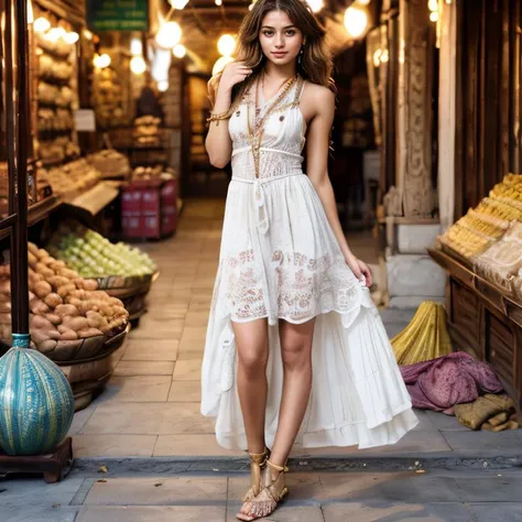 (Mumbai spice market, SFW, bohemian dress, flowing fabric, ethnic accessories, comfortable sandals, relaxed pose, enjoying the market atmosphere, late morning:1.35) Instagram_Influencer_86_By_Stable_Yogi
Faceshot_By_stable_yogi
<lora:Detail Blaster By Stable Yogi:0.5>
(center_parted_long_wavy_blonde_hair)