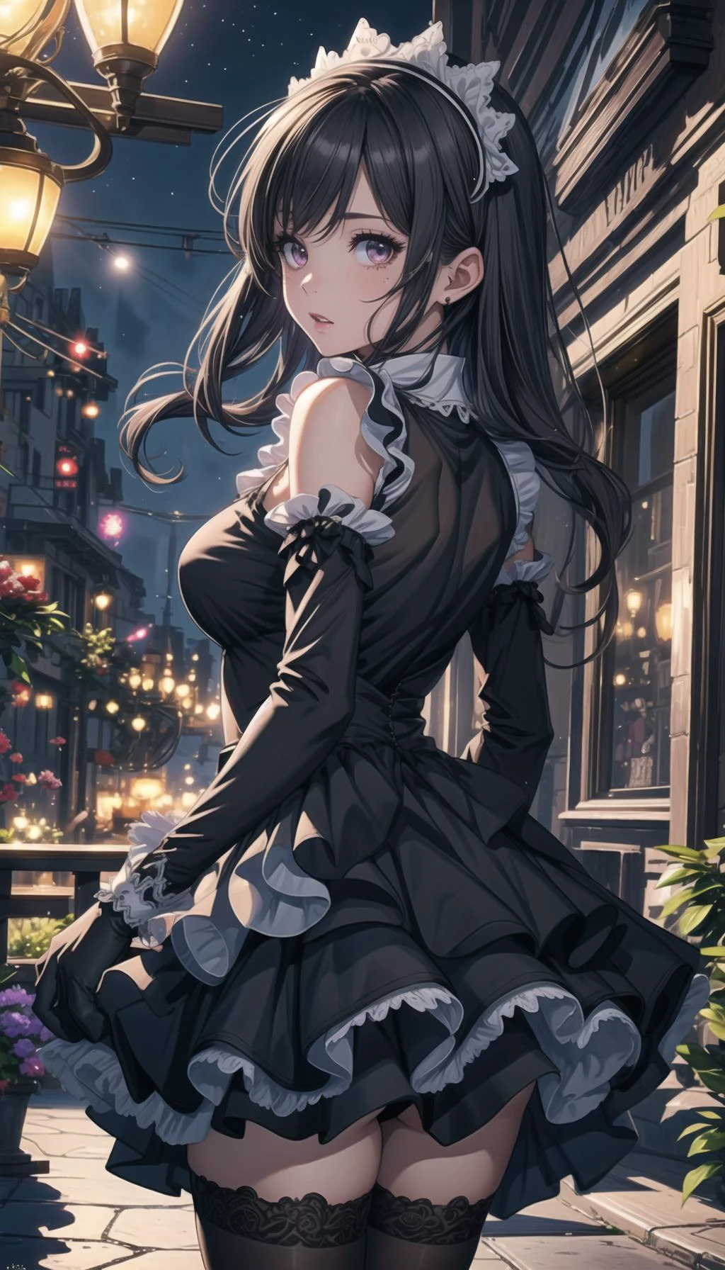 cinematic,
professional art of a cute girl, girl stay in the rich room,
maid headdress, maid outfit, black gloves, black thighhighs, high heels,
long skirt, long hair, amethyst eyes,
<lora:PAseer-SD15-LCM Quick:0.8>, <lora:Maid_X23_By_Stable_yogi:0.8>