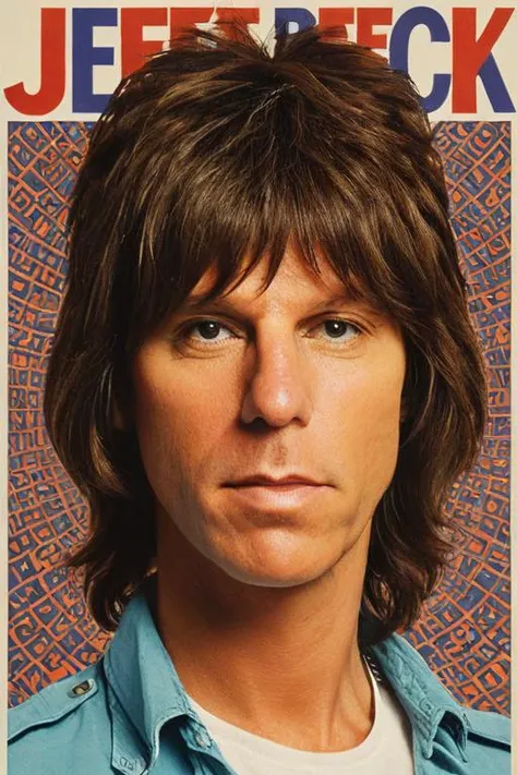 <lora:Harrlogos_v1.1:1> "JEFF BECK" text logo, 60's psychedelic poster of <lora:Jeff_Beck_SDXL:0.8> yJeff_Beck, in the style of Milton Glaser