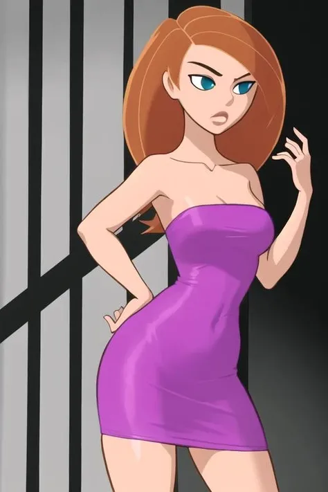 <lora:shorttubedress-v1:1> 1girl, solo, strapless shorttubedress
BREAK  <lora:kim_possible_offset:0.8> kim possible