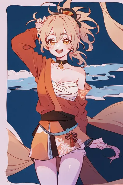 (Highest picture quality), (Master's work), (ultra-detailed), 1boy, smiling, :d, <lora:last:1>, <lora:yoimiya2-000008:0.8> yoimiyadef, yoimiyarnd
