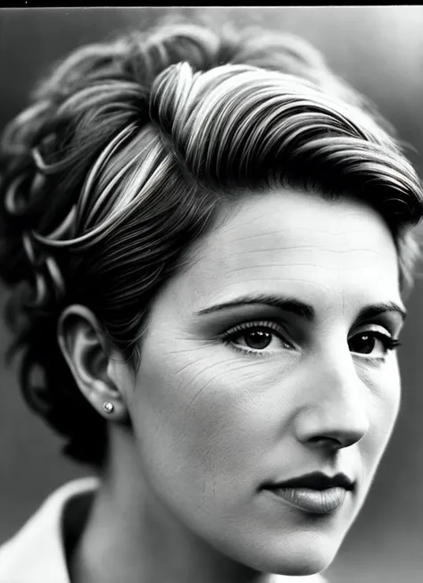 A 1930s professional photograph of sks woman, ((detailed face)), (High Detail), Sharp, 8k, ((bokeh)), <lora:locon_tamsin_v1_from_v1_64_32:1.3>