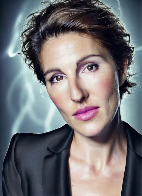 portrait of sks woman in tuxedo, (perfect eyes), energetic and colorful streams of light (photo, studio lighting, hard light, sony a7, 50 mm, matte skin, pores, concept art, colors, hyperdetailed), with professional color grading, soft shadows, bright colors, daylight, <lora:locon_tamsin_v1_from_v1_64_32:1.3>
