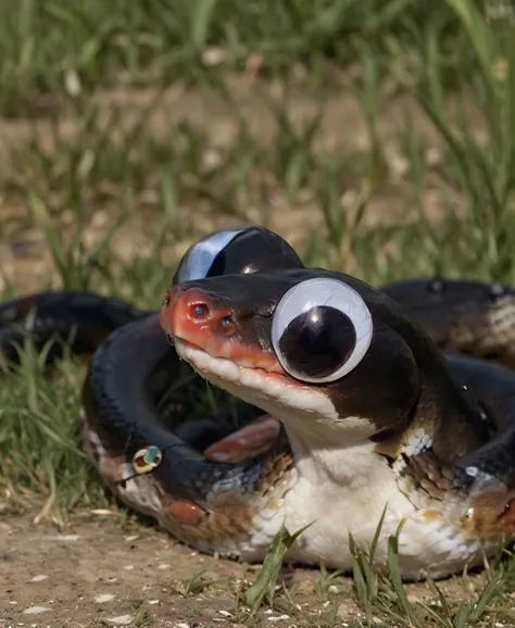 googeyes, snake, on grass, ( cute, funny:0.7), googly eyes,
derp,
<lora:googeyes_v1:0.8>
<lora:epiCRealLife:0.9>
