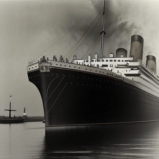 the Titanic sinked head down