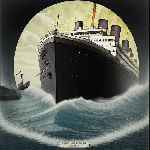 the Titanic sinked head down