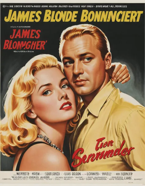 james blonde, classic poster