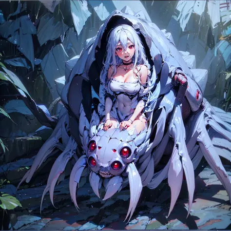 1girl, highest quality, topless, masterpiece, sensual body, big breasts, topless, puffy nipples, spread legs, ((erotic wedding monokini, highest quality, 8K, masterpiece:1.3)), NSFW, Erotic legs, tentacles, big bloody vaginal tentacles, tentacle rape, insect sex, ,tears, crying, sad, High quality anime illustration of a world conquered by a horrible fly infestation for the purpose of reproduction, It depicts a very kind-looking adult beauty crying, The background is a mealworm field and a mealworm compost pit, She is the only adult female left alive to reproduce, and she is embracing a very dirty giant fly with her beautiful legs,  kissing the fly and breaking her virgin, Loss of virginity, she is Breeding with Flies and maggots, giant maggots inside her pussy, 